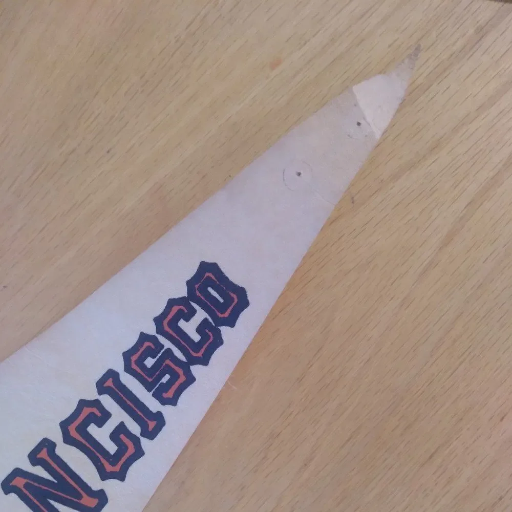 Vintage 60s San Francisco Giants MLB Pennant Flag